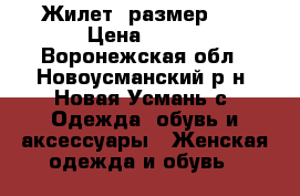 Жилет, размер 48 › Цена ­ 400 - Воронежская обл., Новоусманский р-н, Новая Усмань с. Одежда, обувь и аксессуары » Женская одежда и обувь   